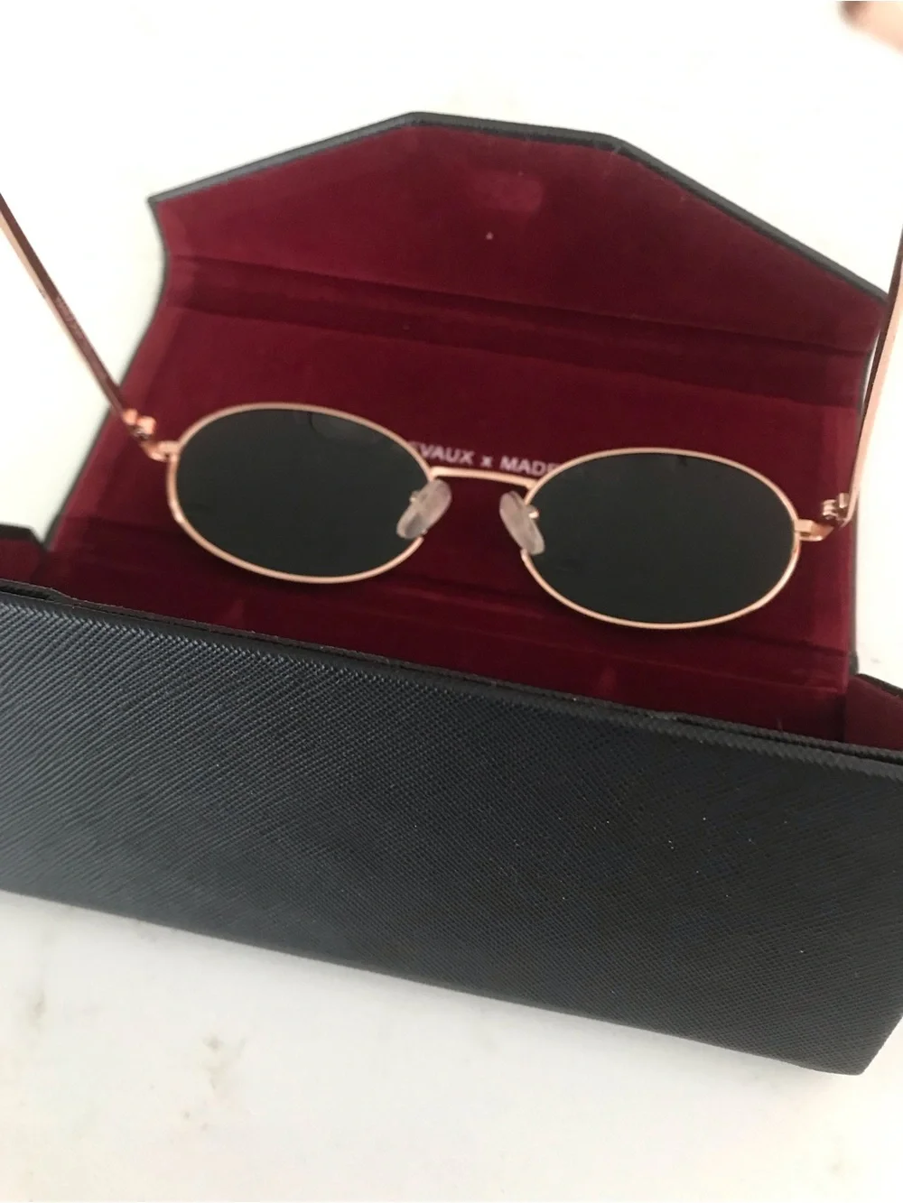 New with box Privé Revaux x Madelaine Rose Gold Candy Sunglasses